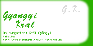 gyongyi kral business card