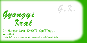 gyongyi kral business card